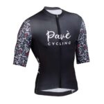 Jersey de ciclismo Pavé Unisex Big Logo Negro
