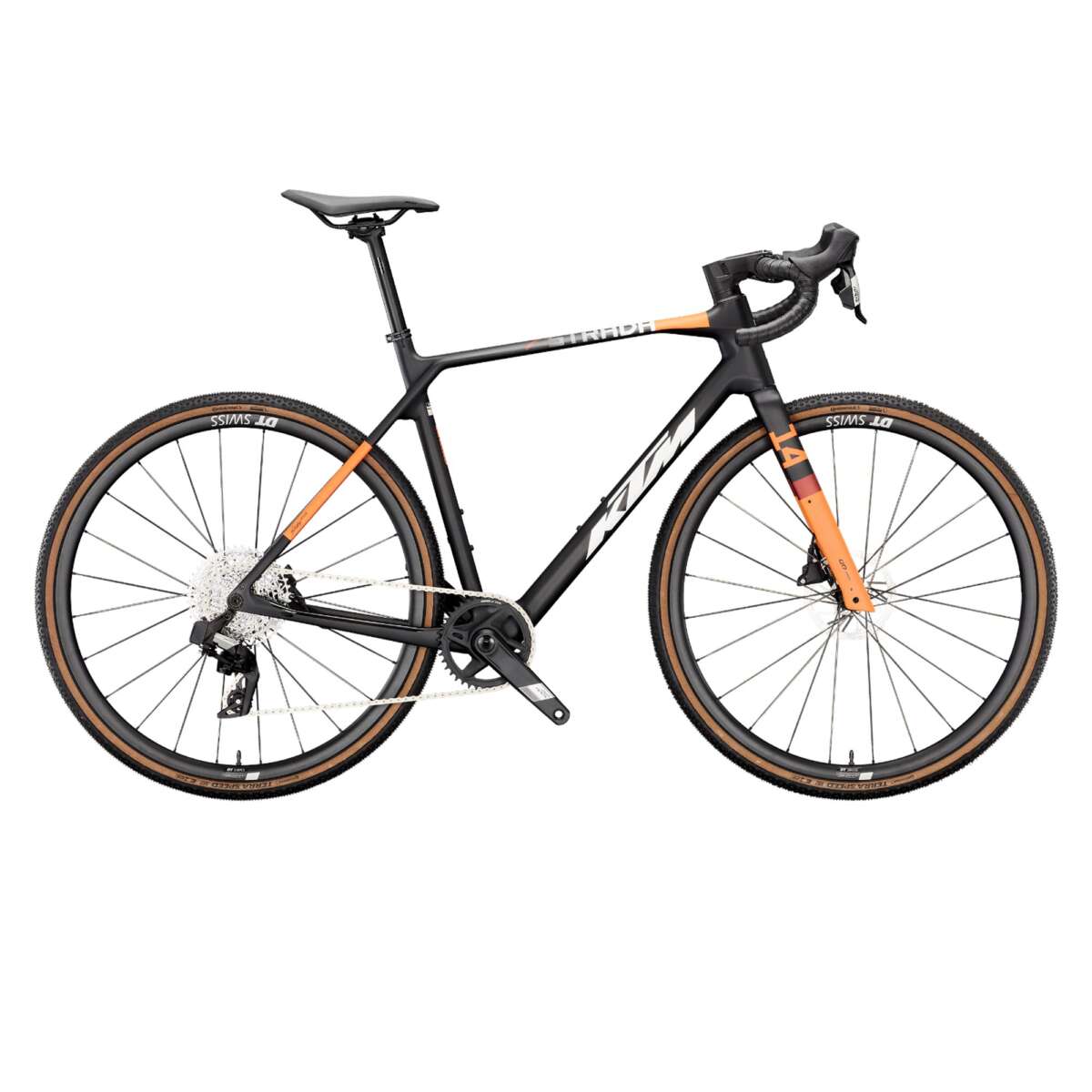 Bicicleta de Gravel KTM X-Strada Master Carbono Carbon Matt (White+Orange)