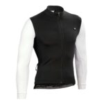 Campera de ciclismo Pavé Unisex Blend Negra con Manga Blanca