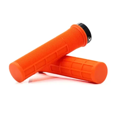 Puños de goma Van Halen micro acanalado con aro de aluminio naranja 03