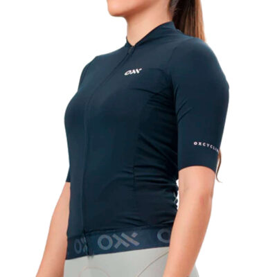 Jersey mujer OX Custom Andes EVO 2.0 Marino Slim Fit 01