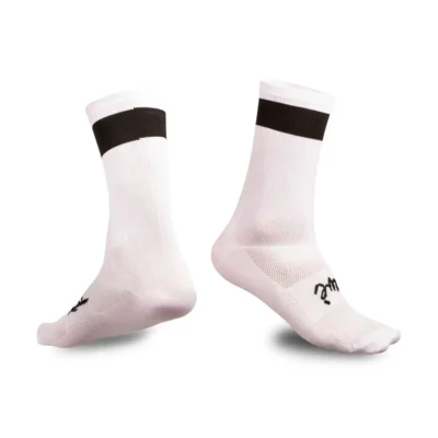 Medias Ciclismo Pavé Blanco y Negro