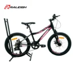 Bicicleta MTB Raleigh Rowdy Rodado 20 negra con rosa